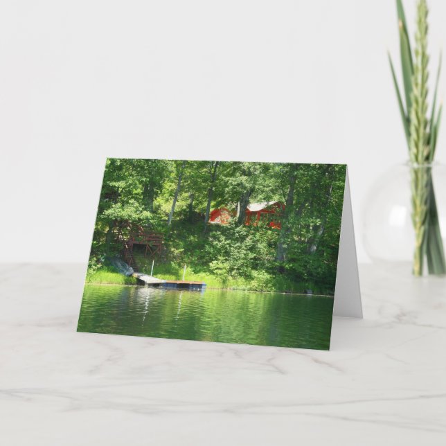 Carte Cabine sur le lac (Devant)