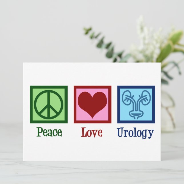 Carte Cabinet d'urologie Peace Love Urologue (Debout devant)