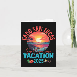 Carte Cabo San Lucas Mexique Vacation 2025 Souvenir Matc