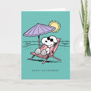 Carte cacahuètes Snoopy Beach Retirement Ajouter vot