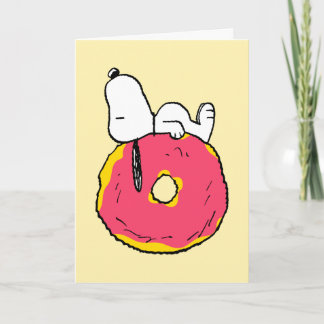 Carte cacahuètes | Snoopy I Donut Know | Ajouter votre p