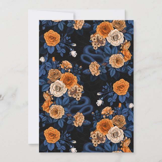 Carte Caché en rose, orange et bleu (Devant)