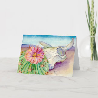 Carte Cactus, crâne, et distance - bénéficiez Kairos