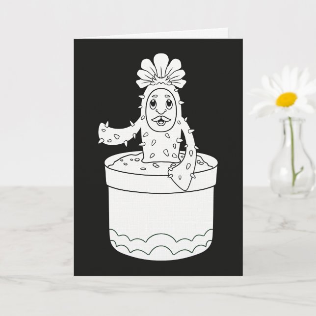 Carte Cactus dansant (Petite plante)