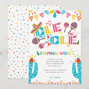 Carte Cactus de la fête du Merci mexicain