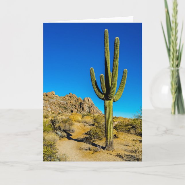Carte Cactus debout (Devant)