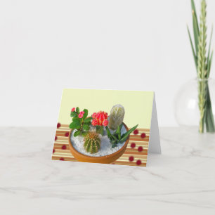 Carte Cactus Dish Garden Note