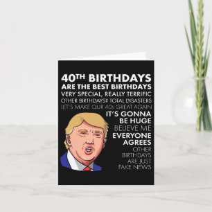 Carte Cadeau Anniversaire Funny Trump Citation Chemise P