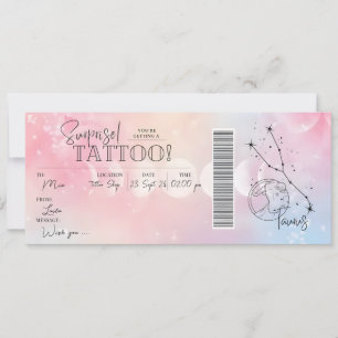 Carte Cadeau Anniversaire Tatouage Taureau Personn