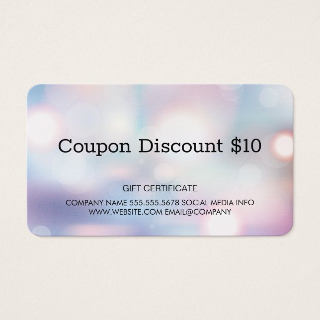 Carte Cadeau Boke | Code Promo (Devant)