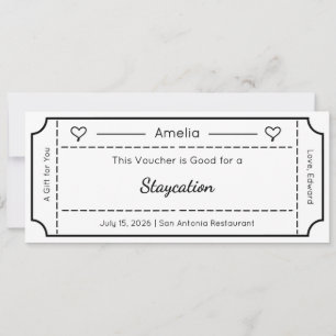 Carte-cadeau, carte de billet de cadeau personnali