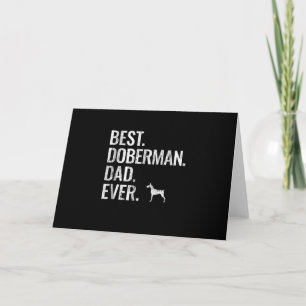 Carte Cadeau Chien   Meilleur. Doberman. Papa. Jamais