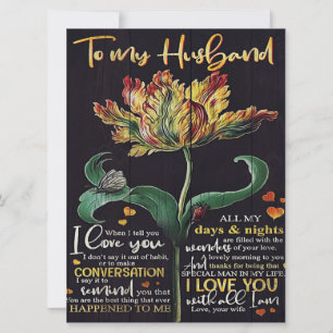 Carte Cadeau customisé pour mari Meilleur cadeau pour