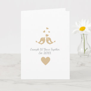 Carte Cadeau d'anniversaire d'années passées ensemble pe