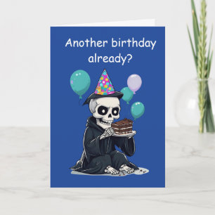 Carte Cadeau d'anniversaire drôle de faucheuse Rigolard