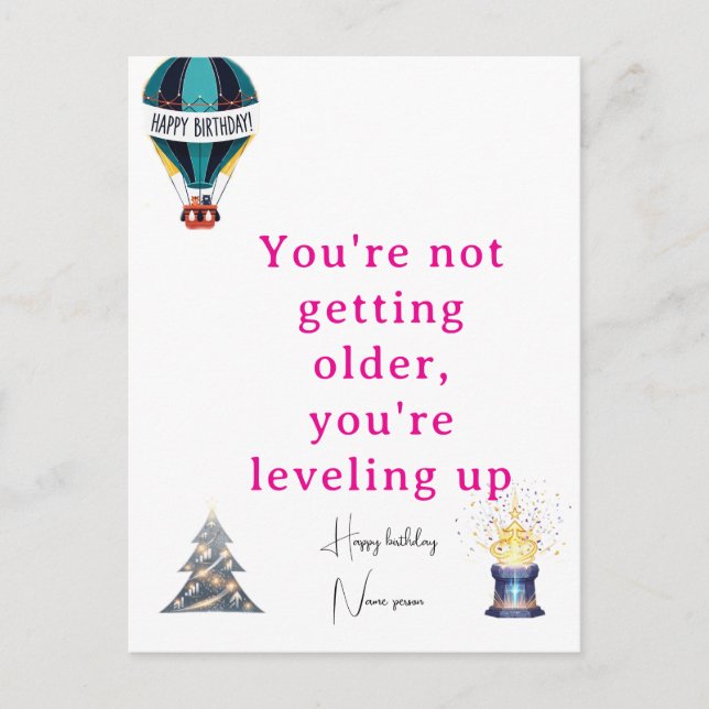 Carte cadeau d'anniversaire Idée cadeau unique et  (Devant)