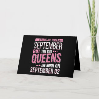 Carte Cadeau d'anniversaire | Les reines sont nées en se