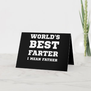 Carte Cadeau d'anniversaire pour papa Meilleur père péte
