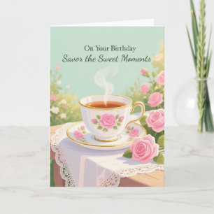 Carte Cadeau d'anniversaire pour ses doux moments Rose T