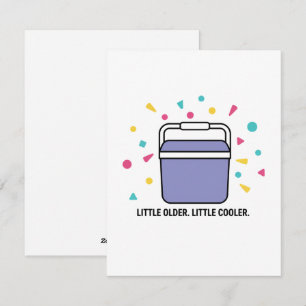 Carte cadeau d'anniversaire Un peu plus vieux Un p