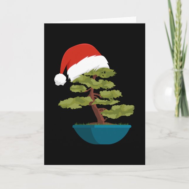 Carte Cadeau d'arbre Bonsaï de Noël (Devant)