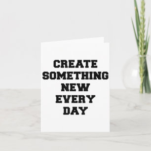 Carte Cadeau d'artiste faisant du neuf chaque jour