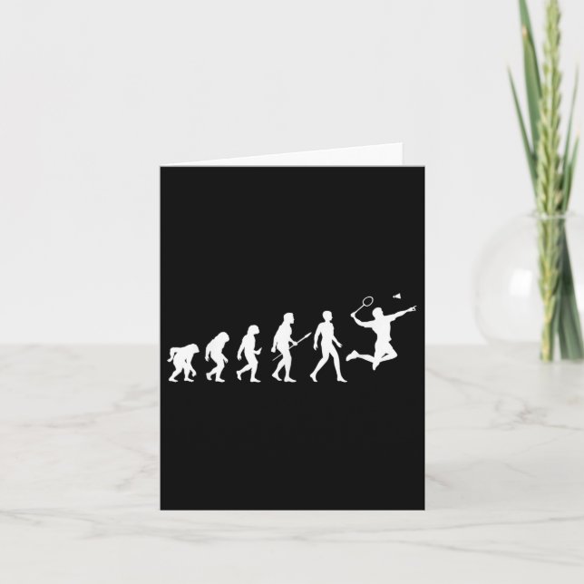 Carte Cadeau de badminton Evolution pour joueurs de badm (Devant)