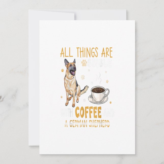 Carte Cadeau de berger allemand chien (Devant)