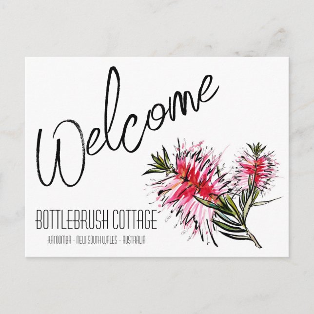 Carte cadeau de bienvenue Airbnb personnalisée (Devant)