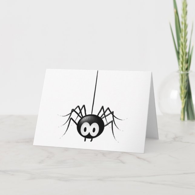 Carte Cadeau de Black Spider Cute Halloween (Devant)