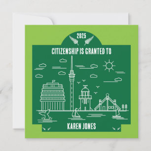 Carte Cadeau de célébration de citoyenneté néo-zélandais