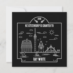 Carte Cadeau de célébration de la citoyenneté néo-zéland