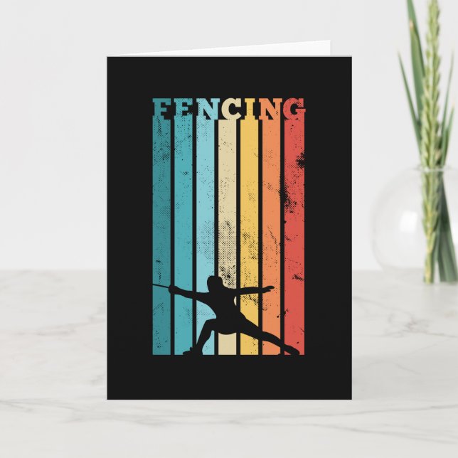 Carte Cadeau de clôture pour l'épée rétro Fencer Saber R (Devant)