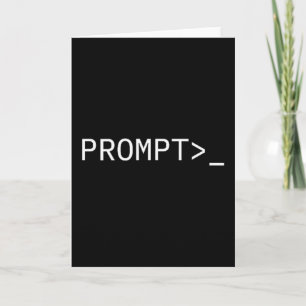 Carte Cadeau de codeur de prompt pour l'ingénieur de pro