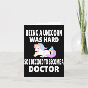 Carte Cadeau de docteur remise de diplôme faculté de méd