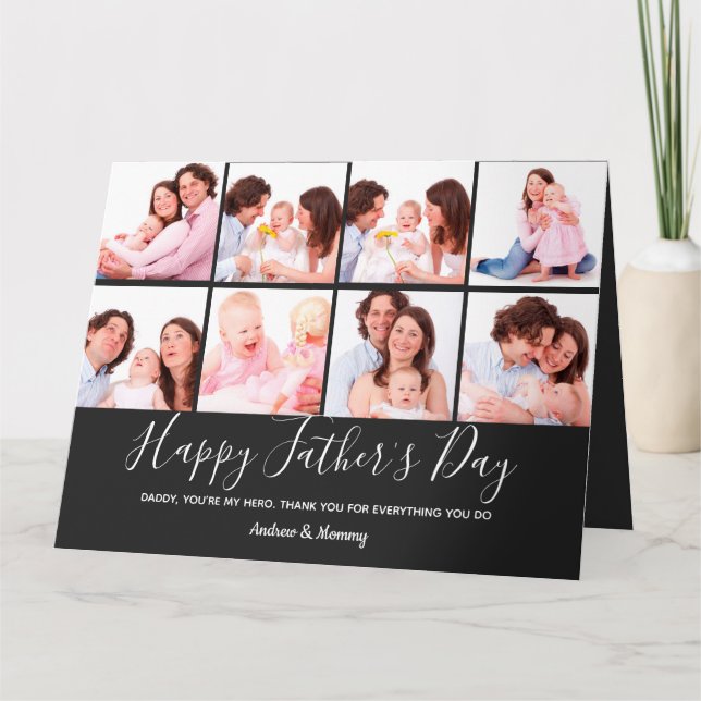 Carte cadeau de Fête des pères de collection photo (Devant)