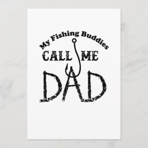 Carte Cadeau de fête des pères pour le papa de pêche de