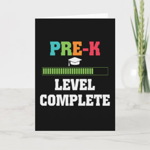 Carte Cadeau de fin de niveau pré-maternelle pour un étu