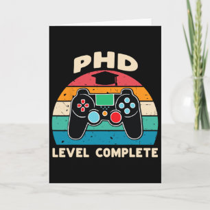 Carte Cadeau de fin d'études de doctorat de niveau docto