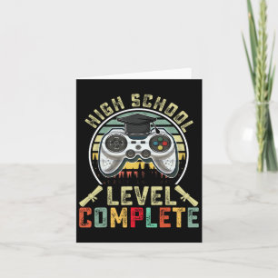 Carte Cadeau de fin d'études pour un gamer de niveau sco
