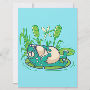 Carte Cadeau de grenouille de paix Cool mignonne   Greno