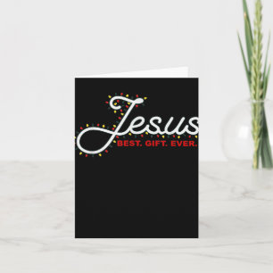 Carte Cadeau de Jésus pour toujours Lumière de Noël Cade