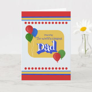 Carte Cadeau de la fête des pères présentant le plus gra