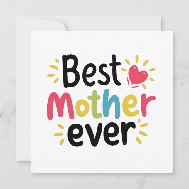 Carte cadeau de la journée des mères (Devant)