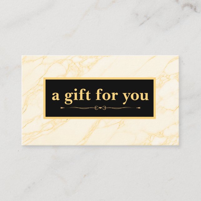 Carte cadeau de l'artiste peintre maquillage chic  (Devant)