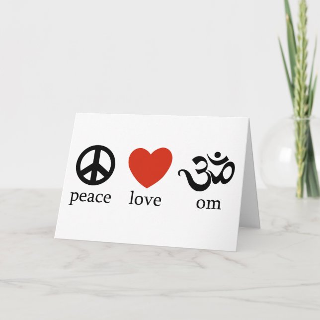 Carte Cadeau de l'OM d'amour de paix (Devant)