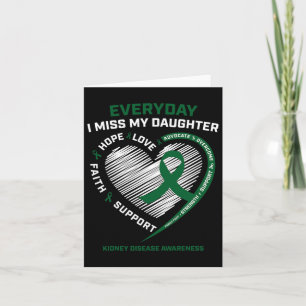 Carte Cadeau de mémoire aimante Miss Ma Fille Maladie Ré