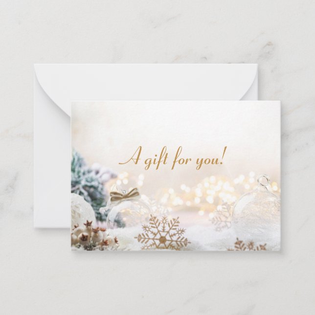 Carte cadeau de Noël d'affaires (Devant)