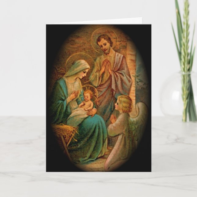 Carte cadeau de Noël d'amour (vide, personnalisabl (Devant)