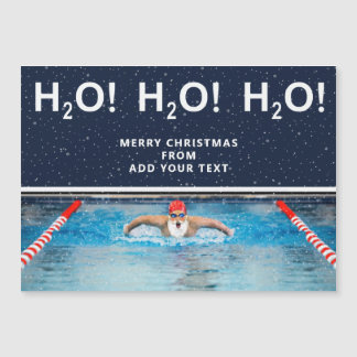 Carte cadeau de Noël de natation